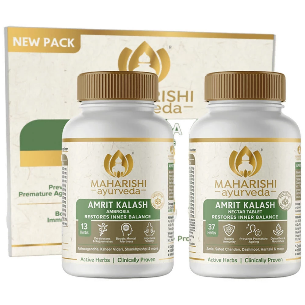 Maharishi Ayurveda Amrit Kalash - Dual Pack With Sugar Free Tablets, 60 Tablets(Combo of 2)-4.webp